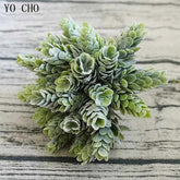 YO CHO Artificial Fake Plant Twigs Succulents Leaves 30 Heads Pineapple Grass Green Plastic Plant DIY Home Garden Wedding Decor by DSERS
