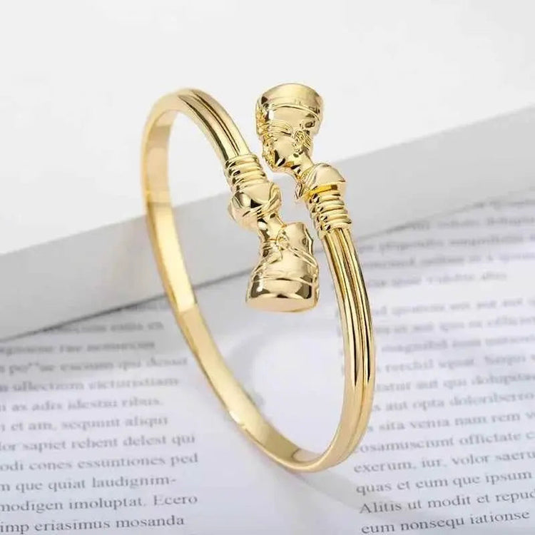 Nefertiti Adjustable Couple Bangles - HipHop Style Jewelry & Accessories by Zopi / AliExpress