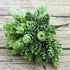YO CHO Artificial Fake Plant Twigs Succulents Leaves 30 Heads Pineapple Grass Green Plastic Plant DIY Home Garden Wedding Decor by DSERS