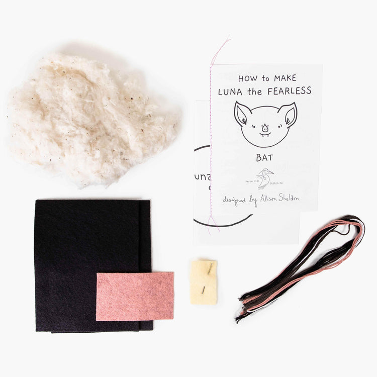 Luna the Fearless Bat by Heron Hill Stitch Co.