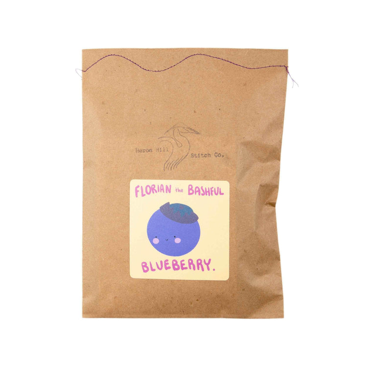 Florian the Bashful Blueberry by Heron Hill Stitch Co.