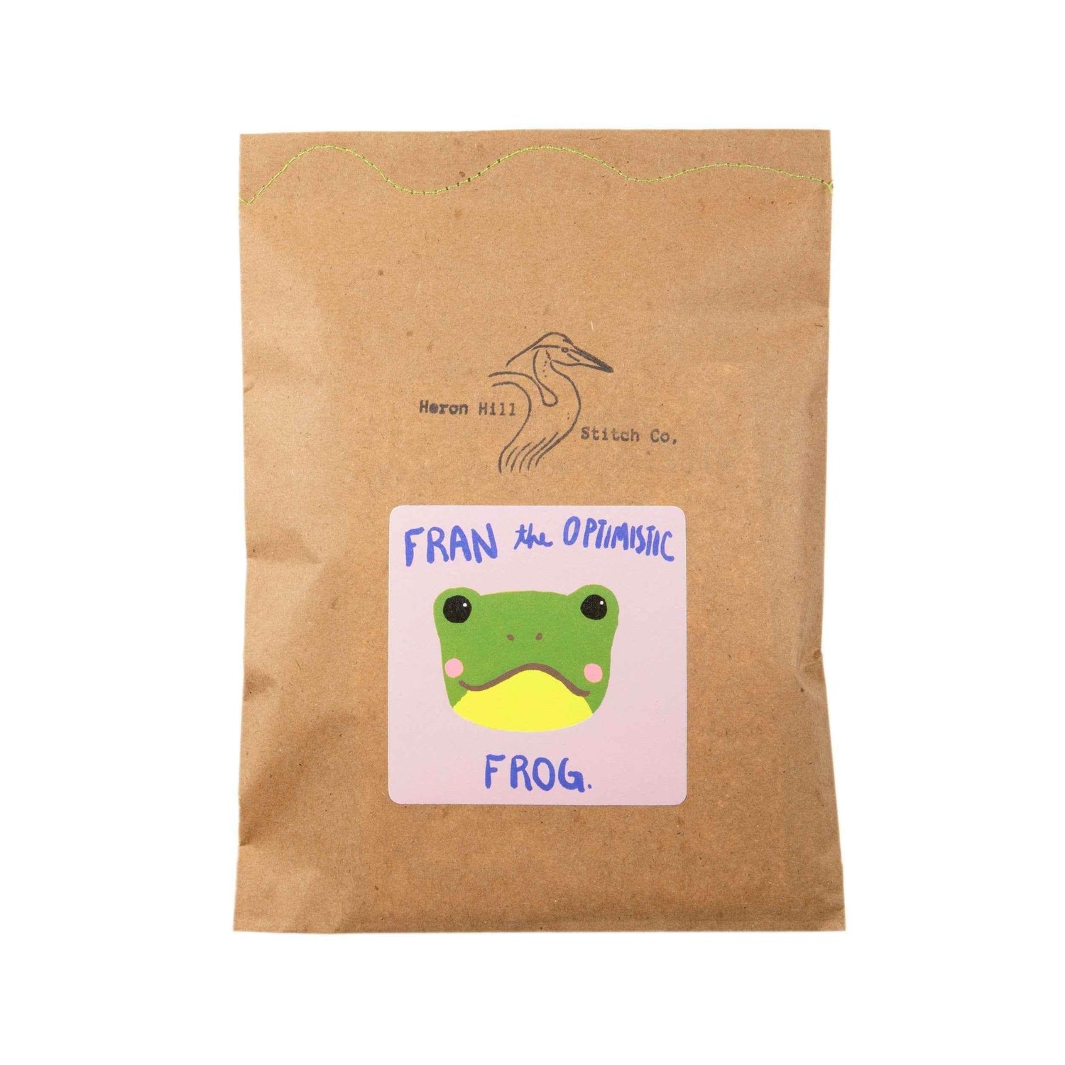 Fran the Optimistic Frog by Heron Hill Stitch Co.