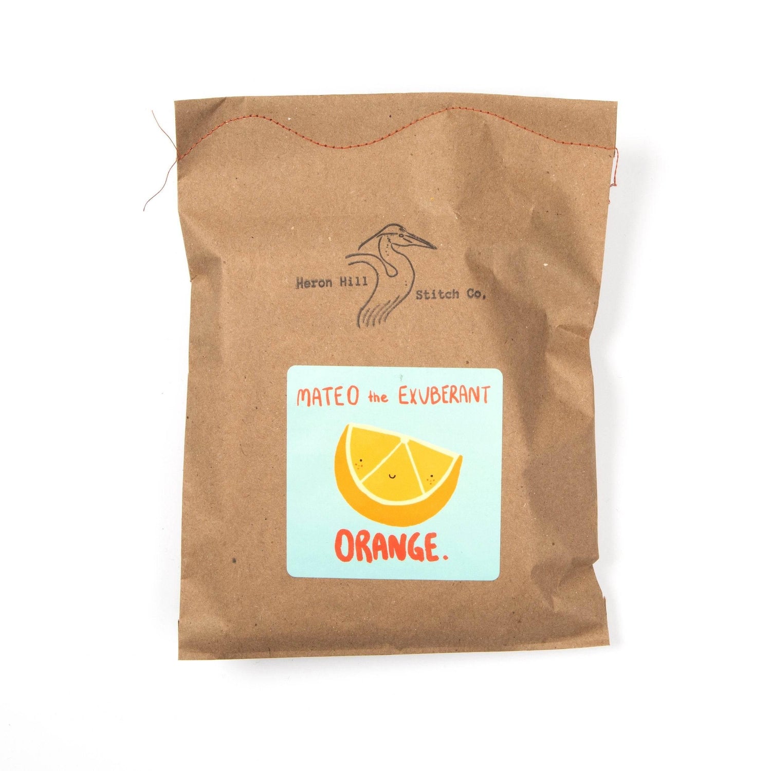 Mateo the Exuberant Orange by Heron Hill Stitch Co.