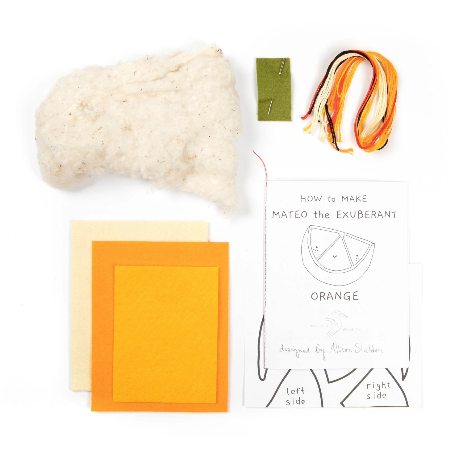 Mateo the Exuberant Orange by Heron Hill Stitch Co.