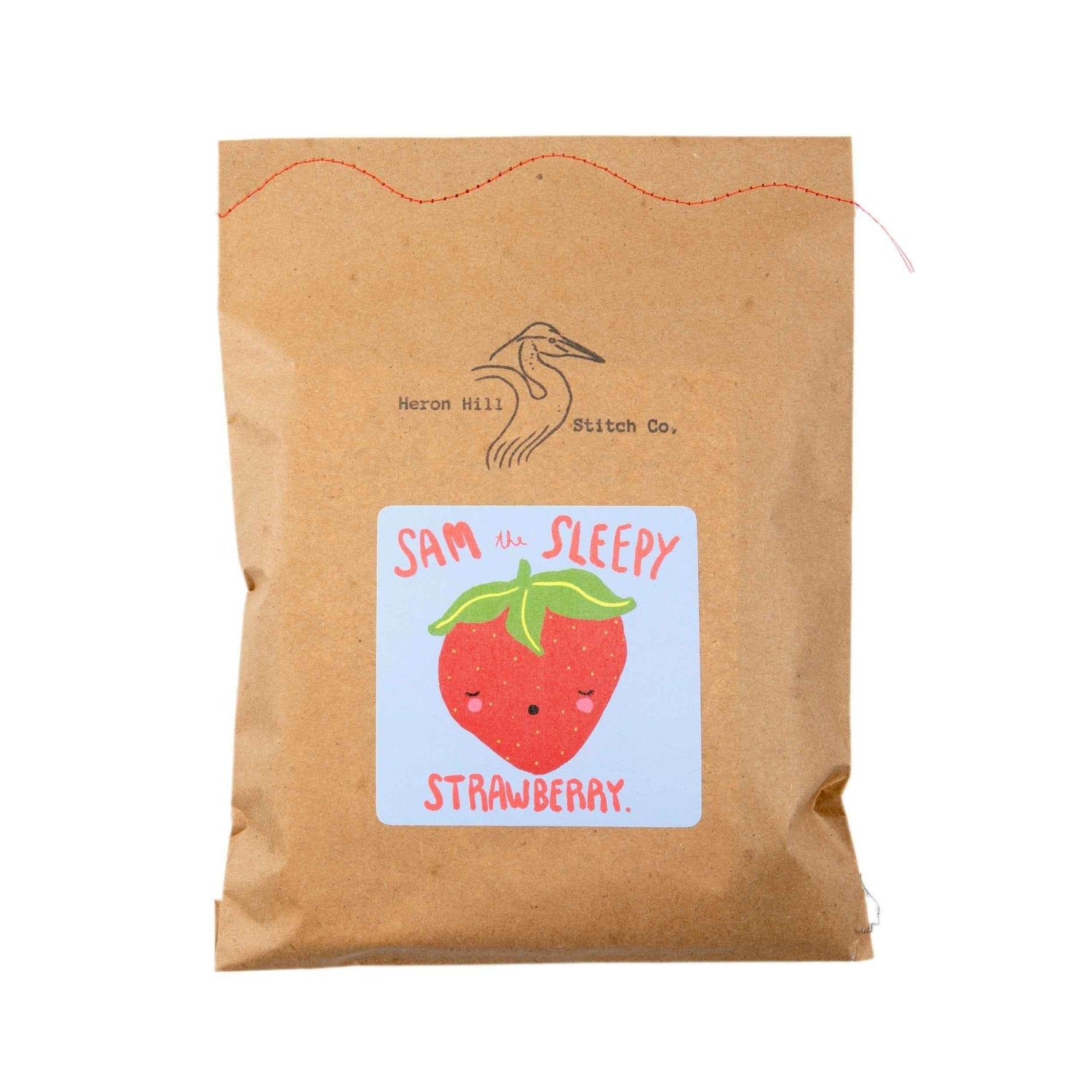 Sam the Sleepy Strawberry by Heron Hill Stitch Co.