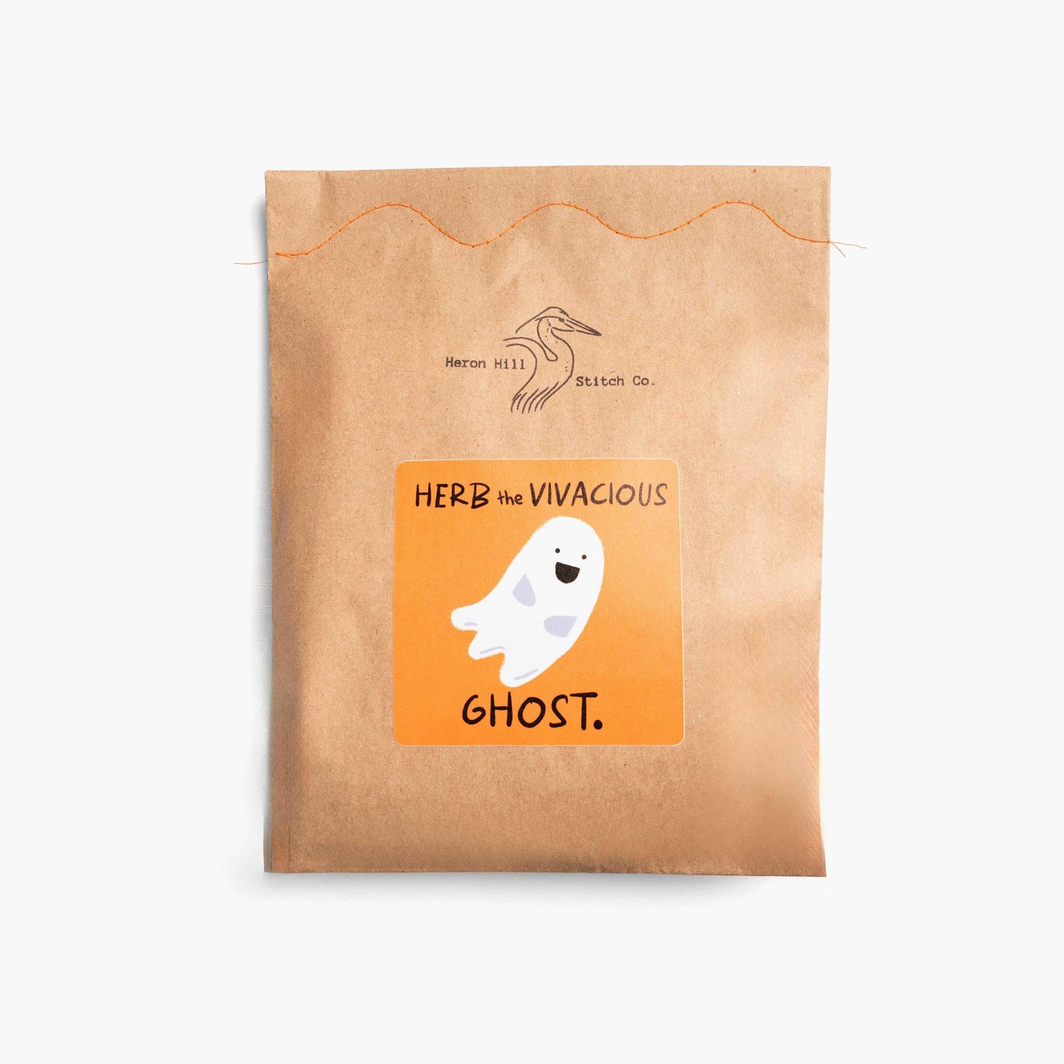 Herb the Vivacious Ghost by Heron Hill Stitch Co.