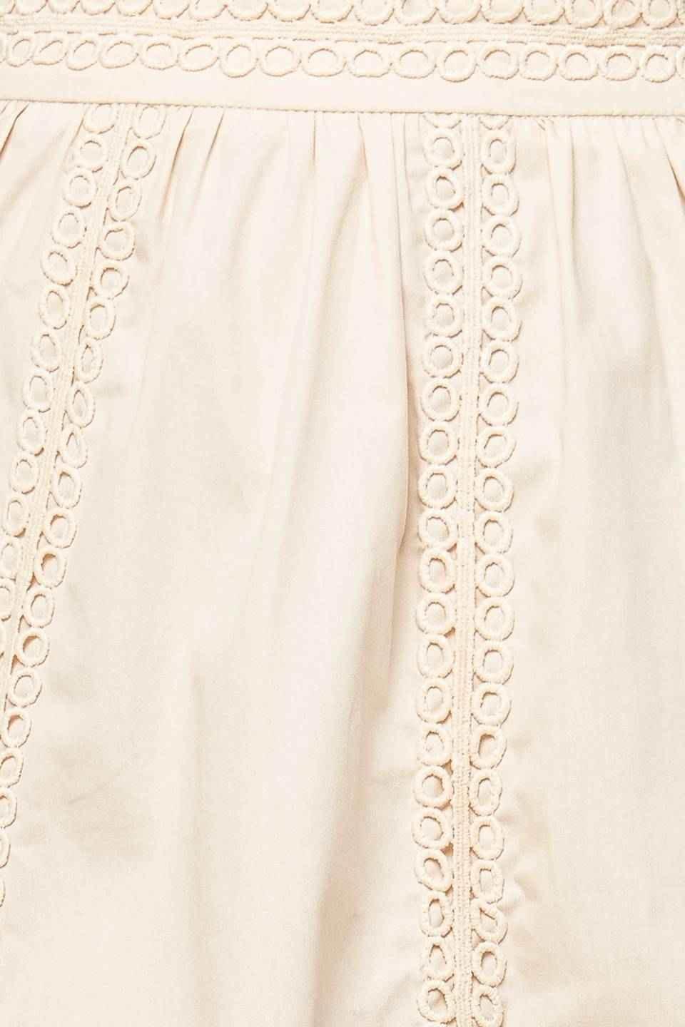 LAYTON CREAM WOVEN MIDI SKIRT SKIRTS by Flying Tomato