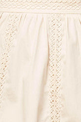 LAYTON CREAM WOVEN MIDI SKIRT SKIRTS by Flying Tomato