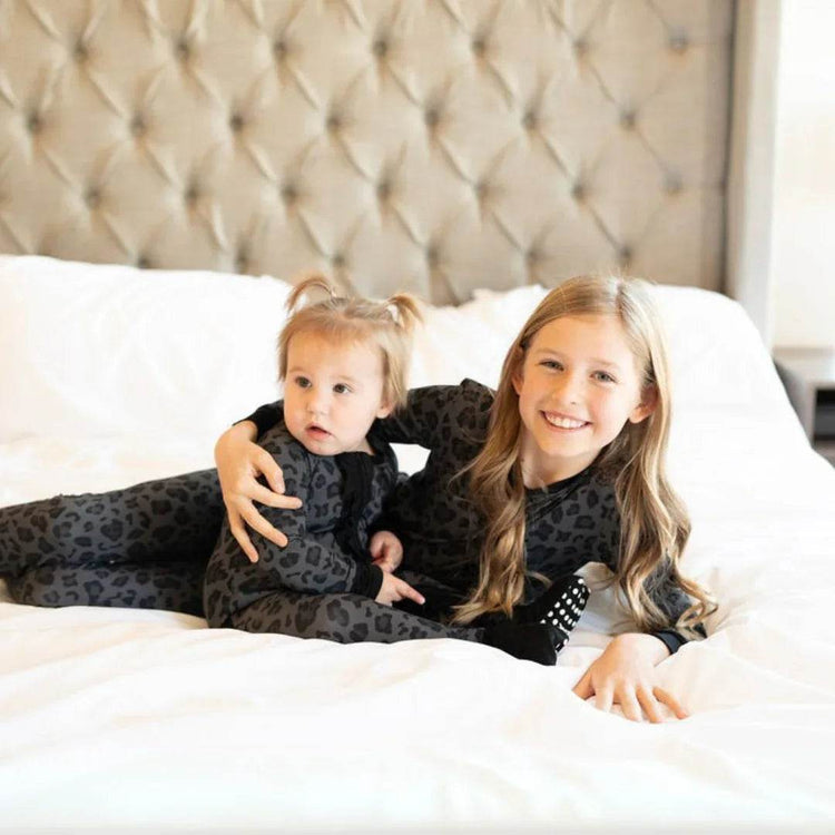 Two Piece Pajama Set Stealth Leopard by Khlobe