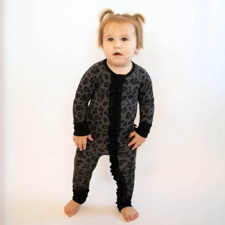 Convertible Ruffle Zippy Stealth Leopard by Khlobe