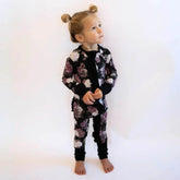Convertible Ruffle Zippy Midnight Peony by Khlobe