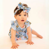 Ruffle Dress Short Sleeve Azul Rose by Khlobe
