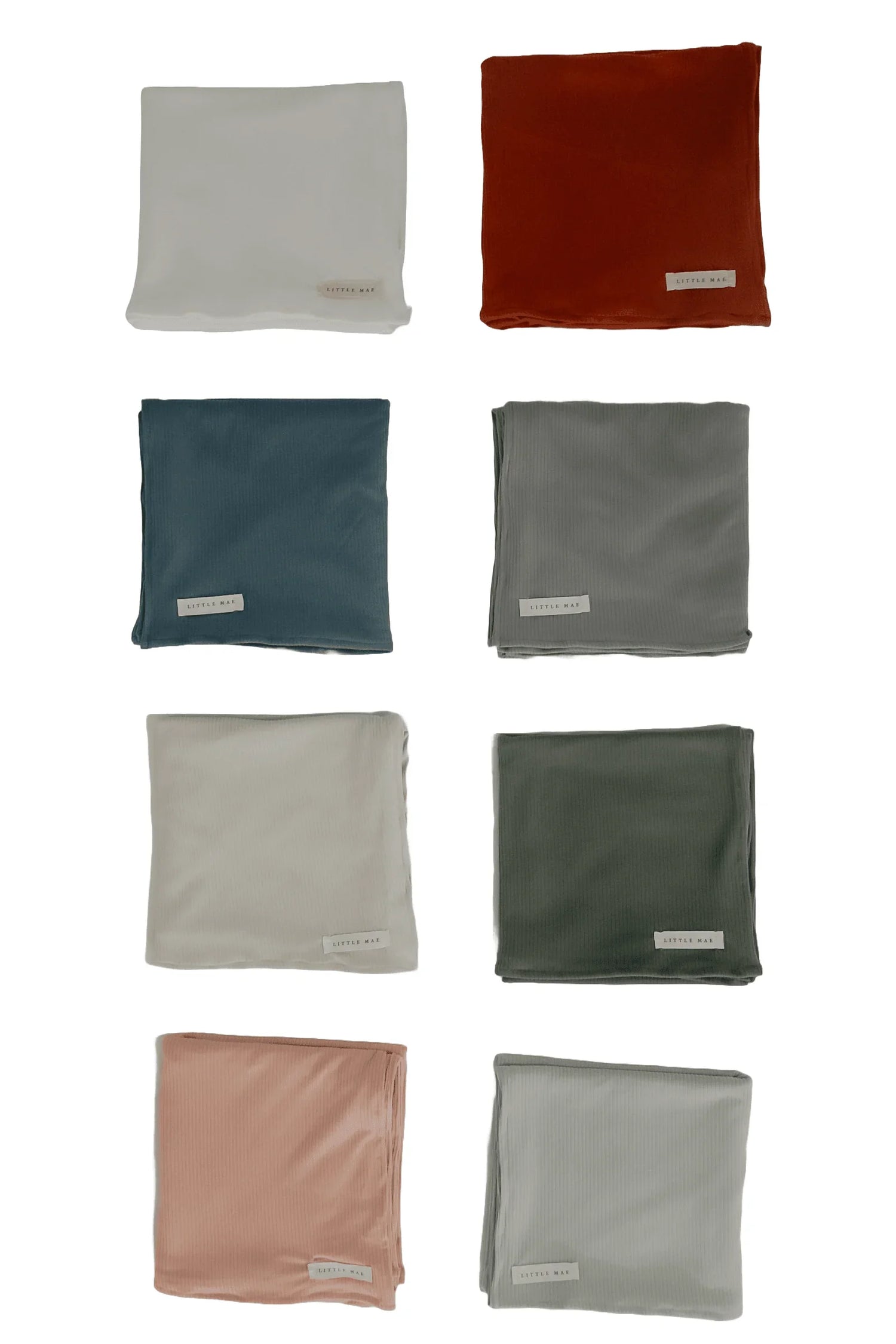 Oat Ribbed Stretch Swaddle by Little Mae & Co