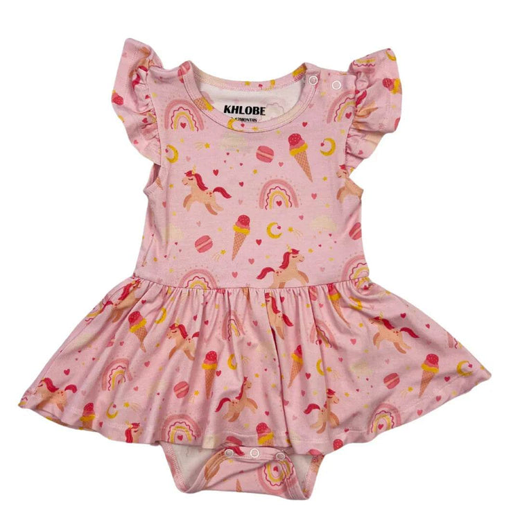 Ruffle Dress Short Sleeve Sweet Dreams by Khlobe