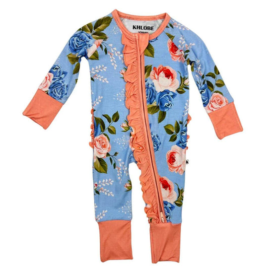 Convertible Ruffle Zippy Azul Rose by Khlobe