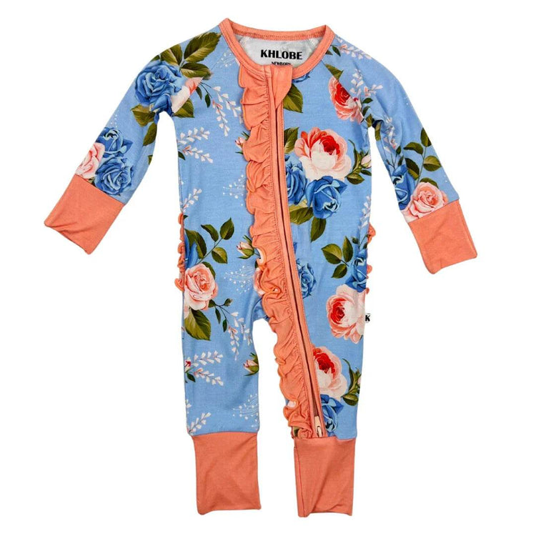 Convertible Ruffle Zippy Azul Rose by Khlobe