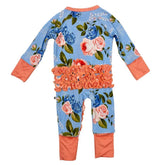 Convertible Ruffle Zippy Azul Rose by Khlobe