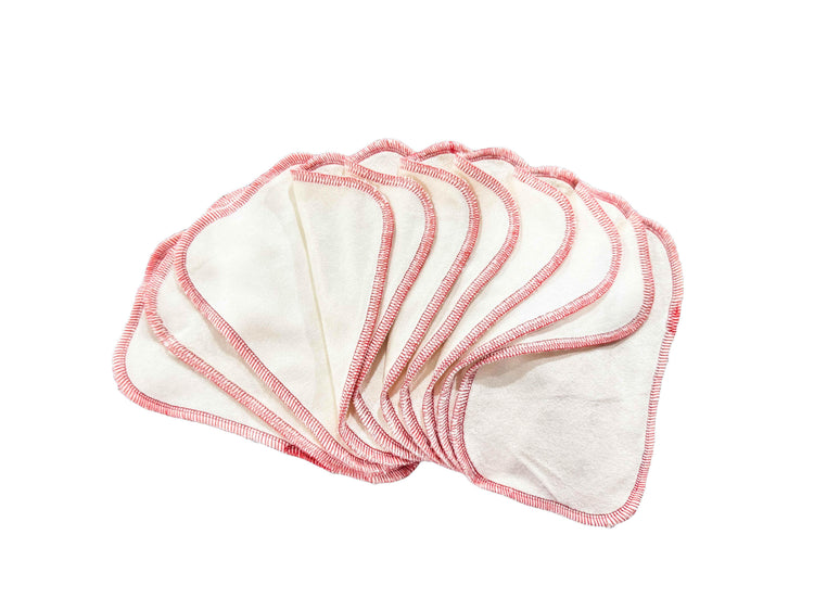 Organic Bamboo Velour Wipes - 10-pack Organic Bamboo Velour Wipes by Blueberry & Me