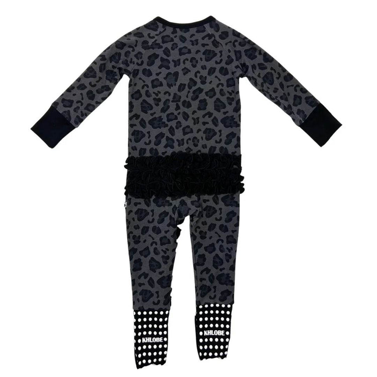 Convertible Ruffle Zippy Stealth Leopard by Khlobe