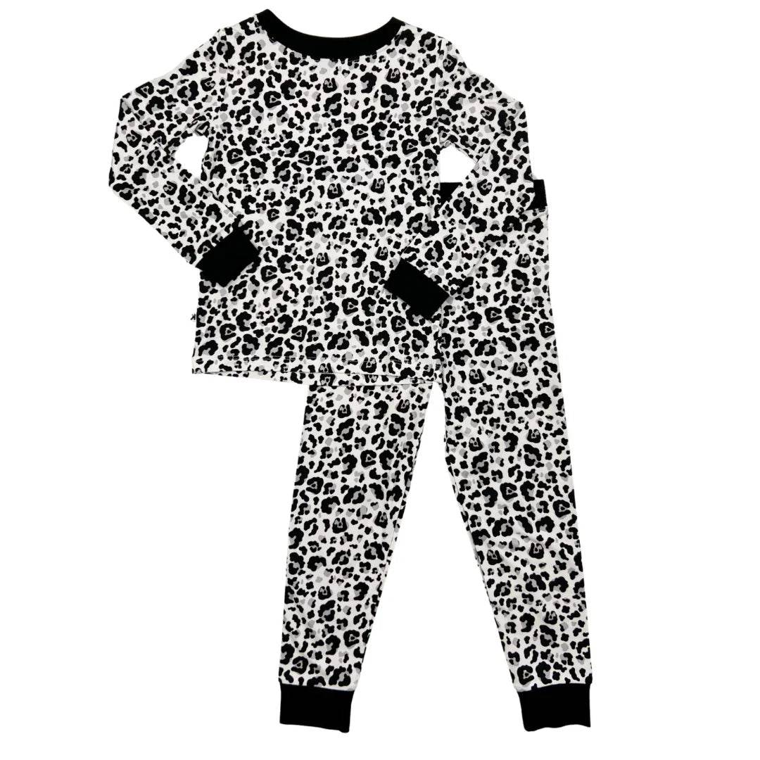 Two Piece Pajama Set Snow Leopard by Khlobe