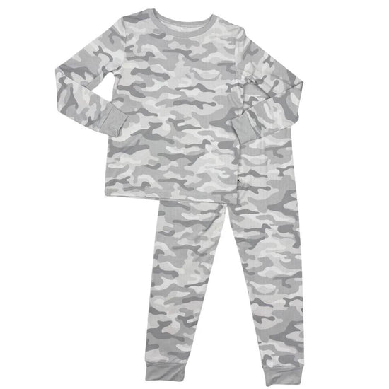 Two Piece Pajama Set Snow Camo by Khlobe