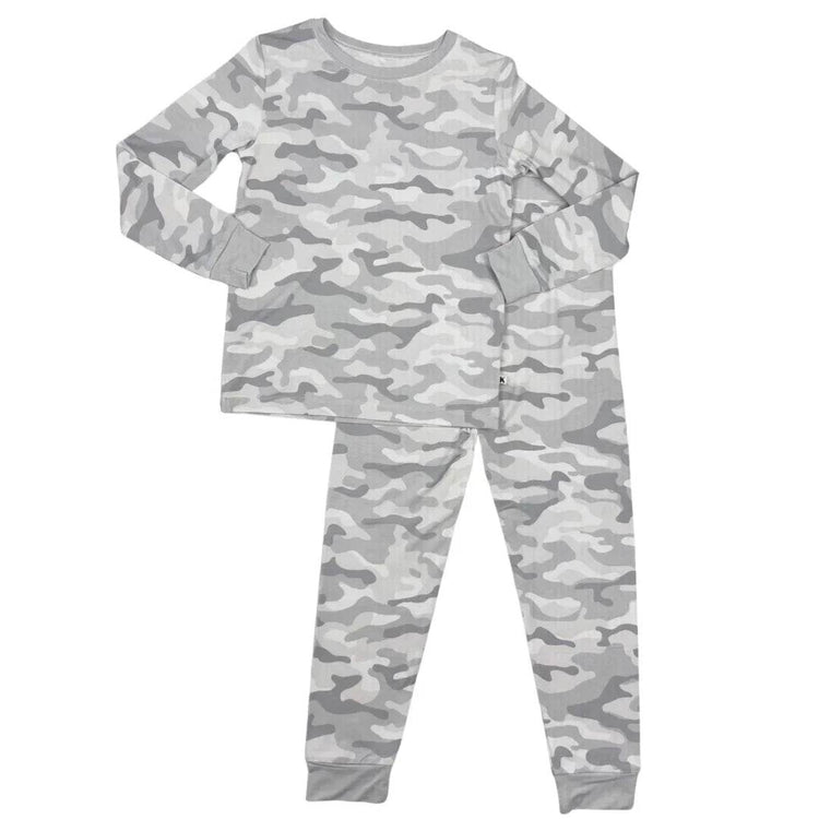 Two Piece Pajama Set Snow Camo by Khlobe