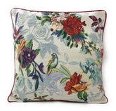 DaDa Bedding Elegant Tropical Paradise Birds Floral Tapestry Throw Pillow Covers 16" (18116) Throw Pillow Covers by DaDalogy Bedding Collection