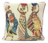 DaDa Bedding Dancing Women African Dreams Tapestry Throw Pillow Covers 16" x 16" Throw Pillow Covers by DaDalogy Bedding Collection