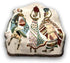 DaDa Bedding Elegant Tapestry Throw Blanket, Dancing Women African Dreams - 50” x 60” (7173) Throw Blankets by DaDalogy Bedding Collection