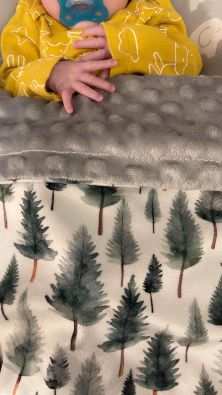 Woodland Whispers Minky Blanket by Growing Sprouts