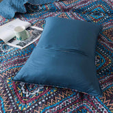 DaDa Bedding Farmhouse Bohemian Native Rustic Navy Blue Geometric Diamond Shapes Bedspread Set (KSX-001) Bedspreads by DaDalogy Bedding Collection