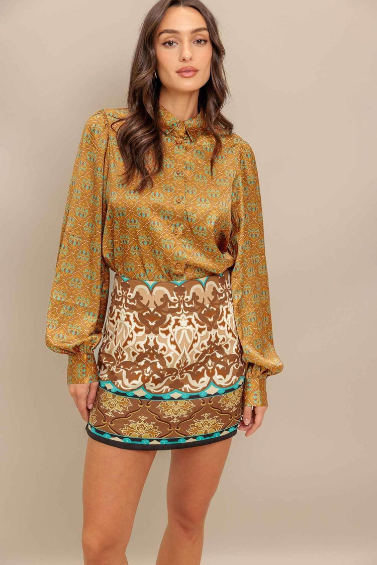MOROCCAN MUSE WOVEN SKORT PANTS by Flying Tomato
