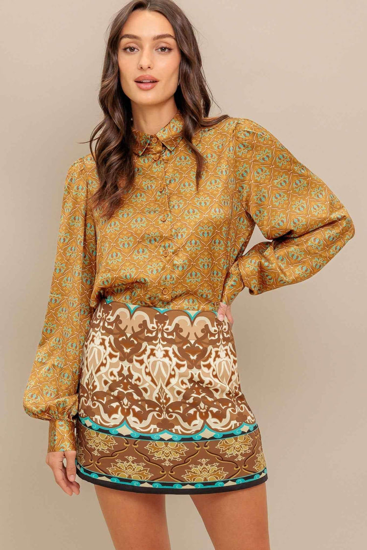 MOROCCAN MUSE WOVEN SKORT PANTS by Flying Tomato