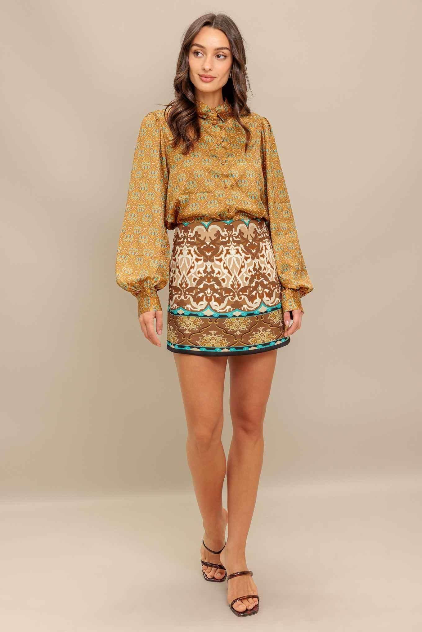 MOROCCAN MUSE WOVEN SKORT PANTS by Flying Tomato