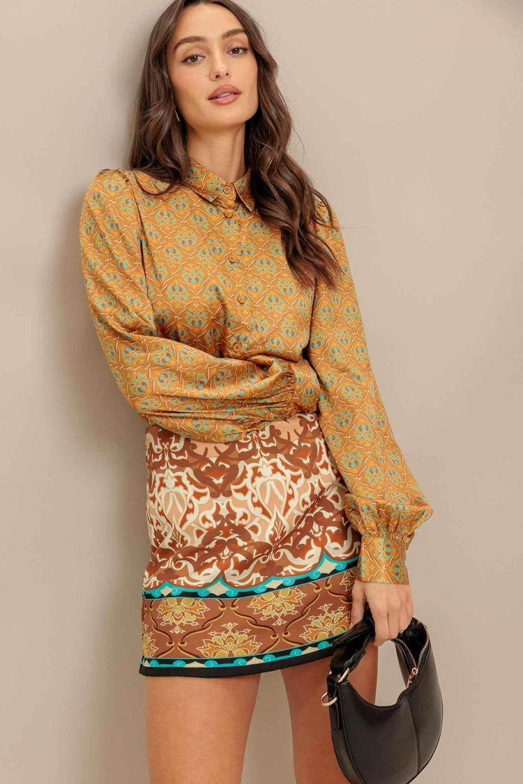 MOROCCAN MUSE WOVEN SKORT PANTS by Flying Tomato