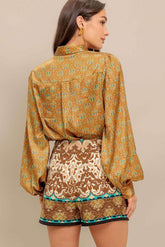 MOROCCAN MUSE WOVEN SKORT PANTS by Flying Tomato