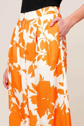 TIME FOR ORANGE TEA WOVEN PANTS PANTS by Flying Tomato