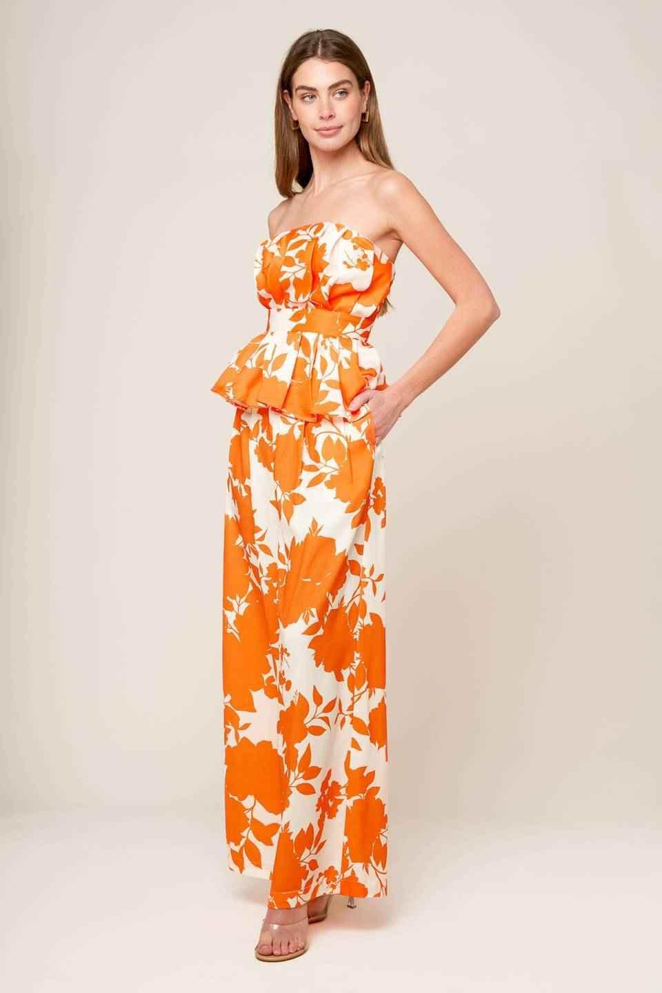 TIME FOR ORANGE TEA WOVEN PANTS PANTS by Flying Tomato
