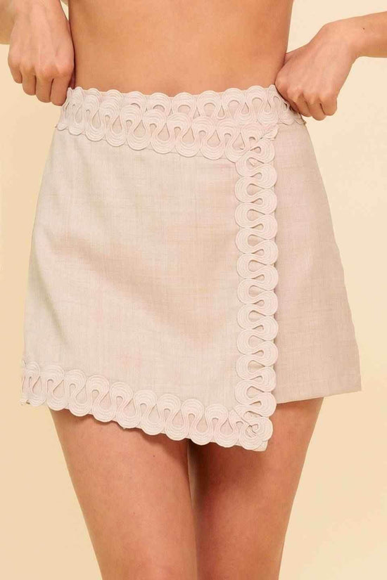 SURFING BY MOONLIGHT WOVEN SKORT SHORTS by Flying Tomato
