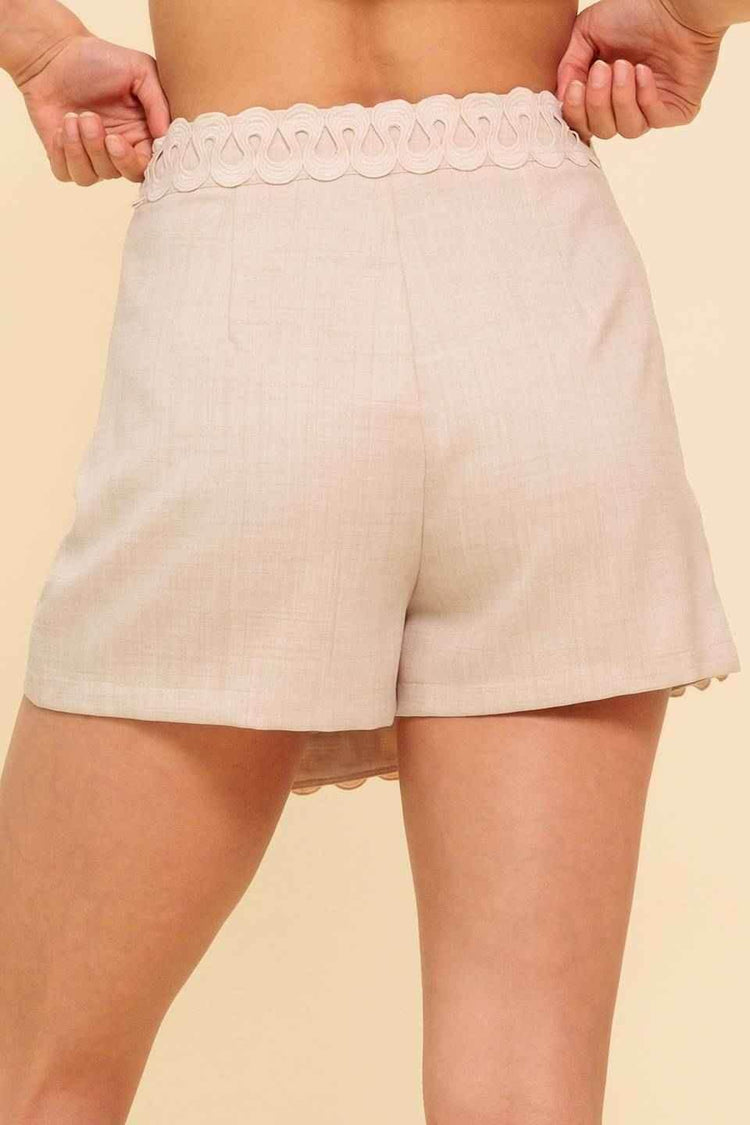 SURFING BY MOONLIGHT WOVEN SKORT SHORTS by Flying Tomato