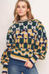 CHEER YOU ON JACQUARD SWEATER TOP SWEATERS by Flying Tomato
