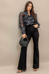 SHARE MY DAY WOVEN ORGANZA TOP TOPS by Flying Tomato