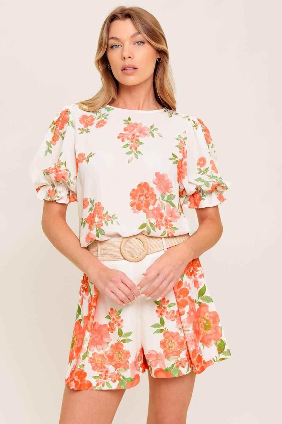 LOVELY DAYS IVORY WOVEN TOP TOPS by Flying Tomato