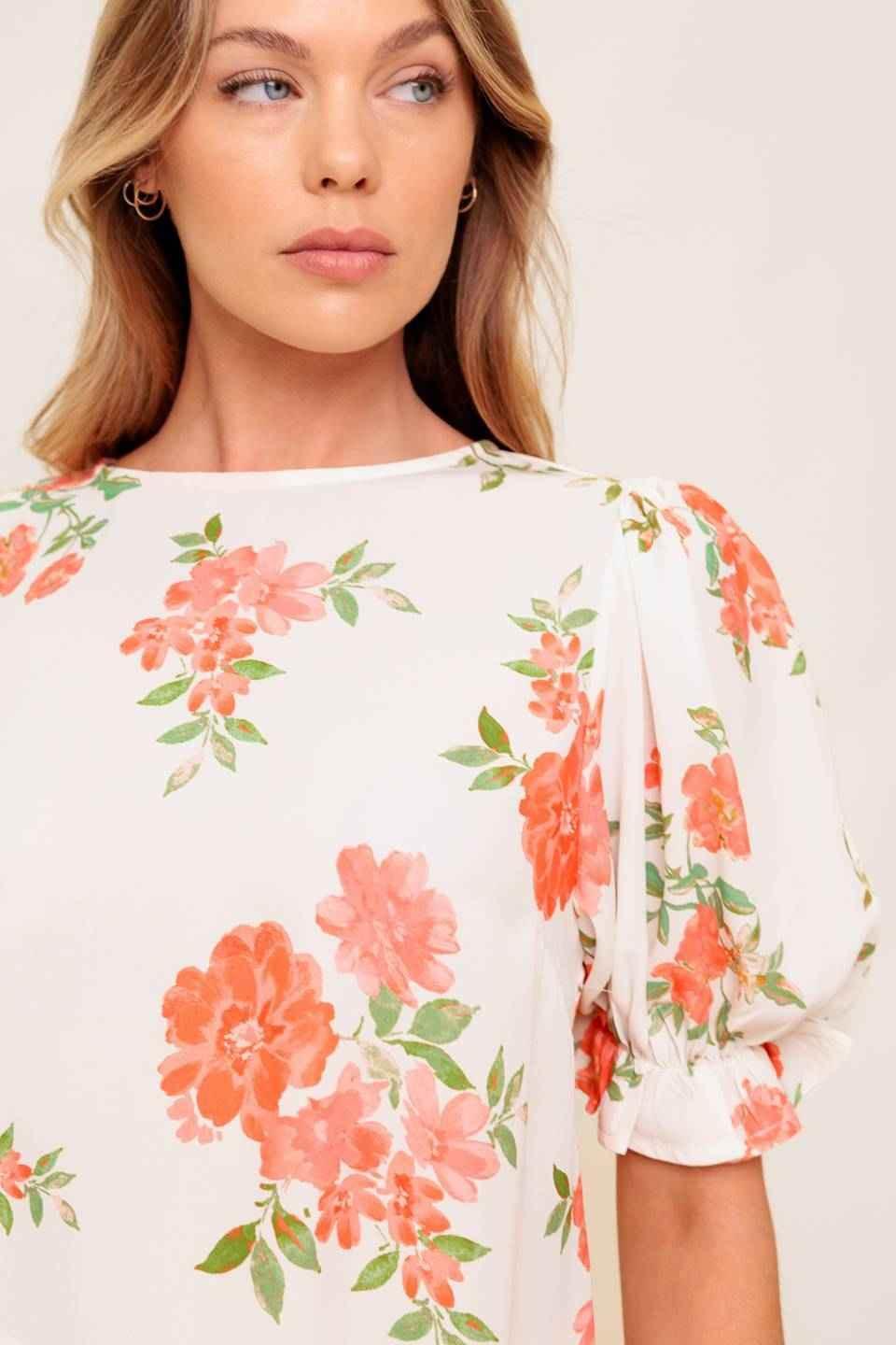 LOVELY DAYS IVORY WOVEN TOP TOPS by Flying Tomato