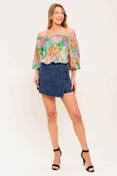 LOVING VOW GREEN WOVEN TOP TOPS by Flying Tomato