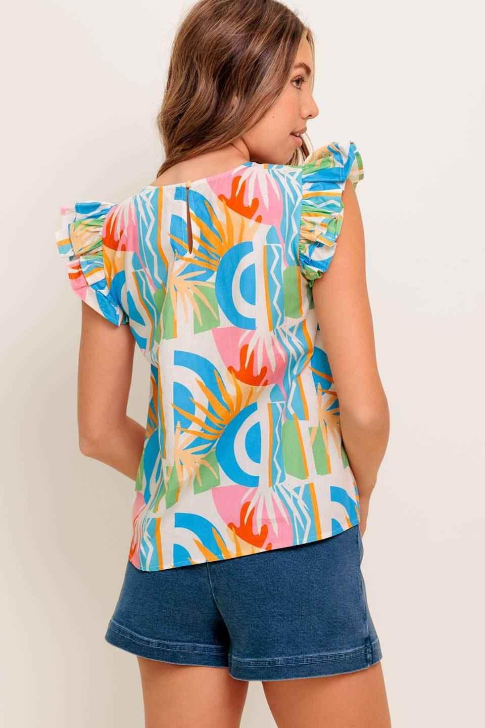 VACATION STATE OF MIND WOVEN TOP TOPS by Flying Tomato