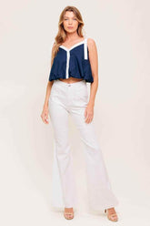 SCENT OF SPRING WOVEN TOP TOPS by Flying Tomato