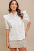 MUSE DETAIL WOVEN TOP TOPS by Flying Tomato