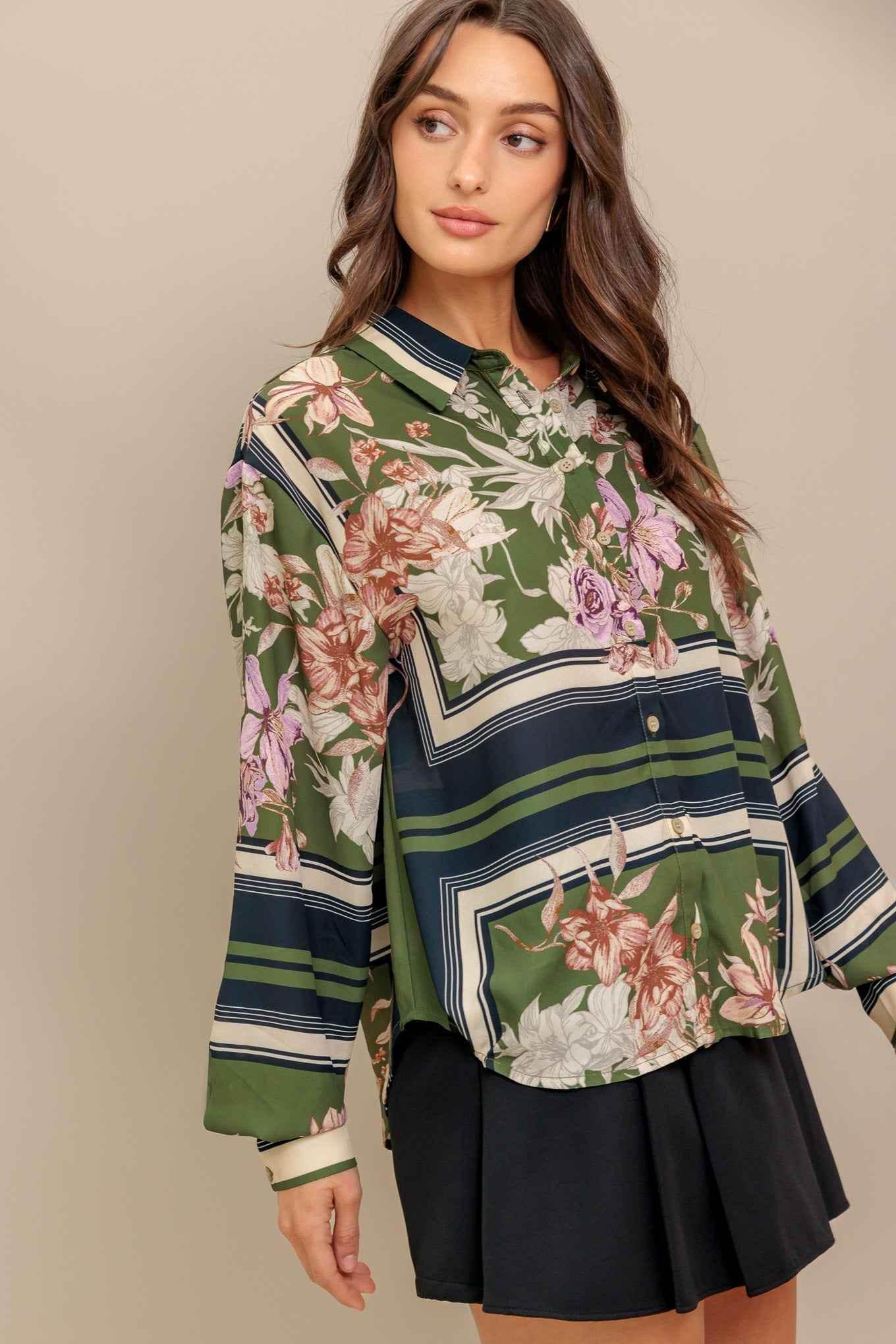 GARDEN CLUB WOVEN TOP TOPS by Flying Tomato