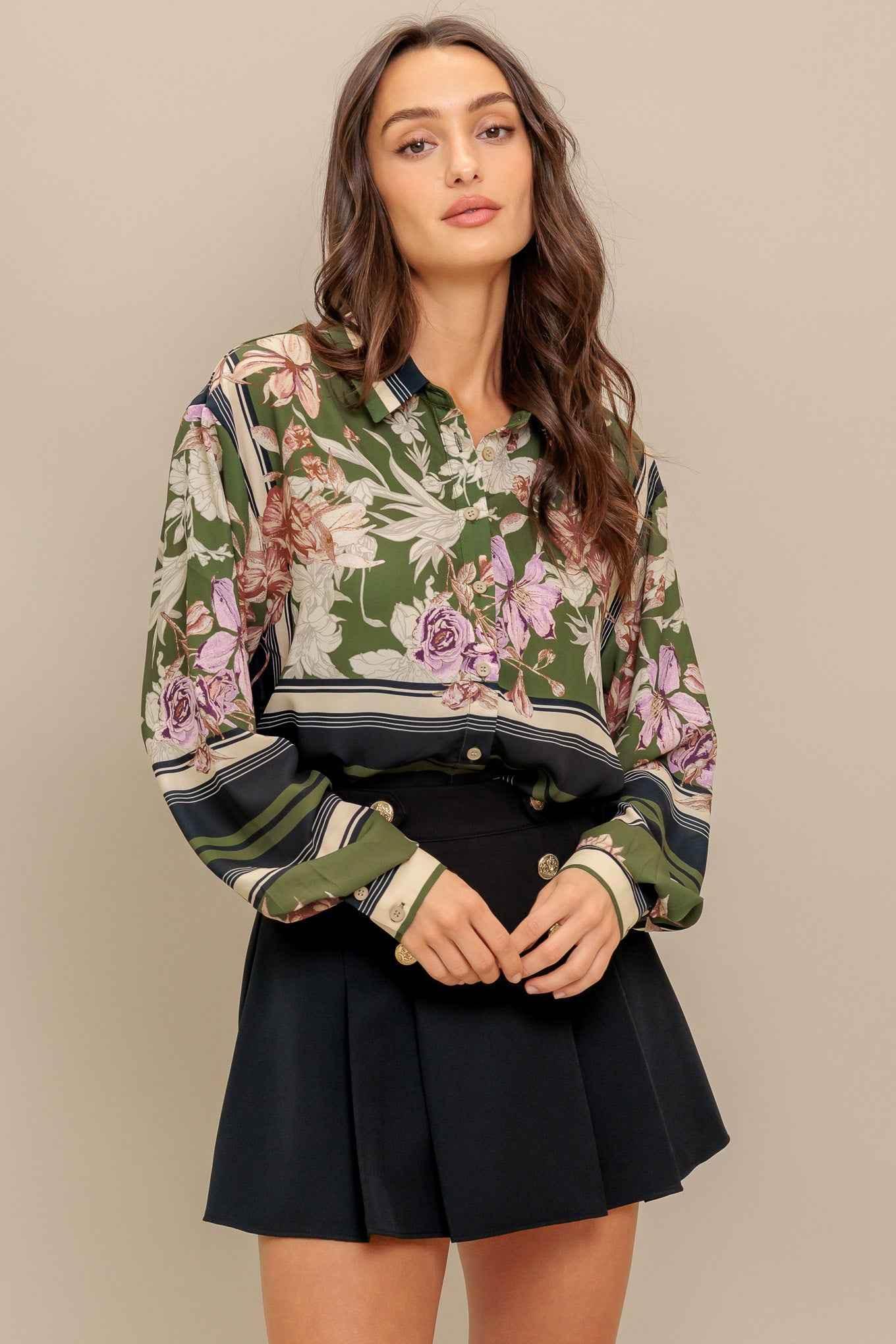 GARDEN CLUB WOVEN TOP TOPS by Flying Tomato